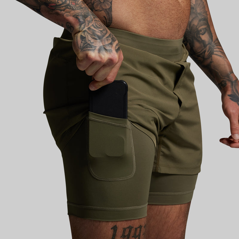 Versatile Short w/ Compression 5" (OD Green)