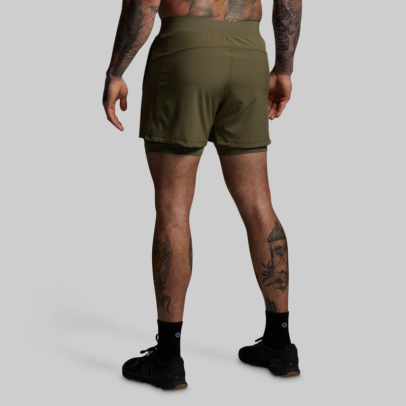 Versatile Short w/ Compression 5" (OD Green)