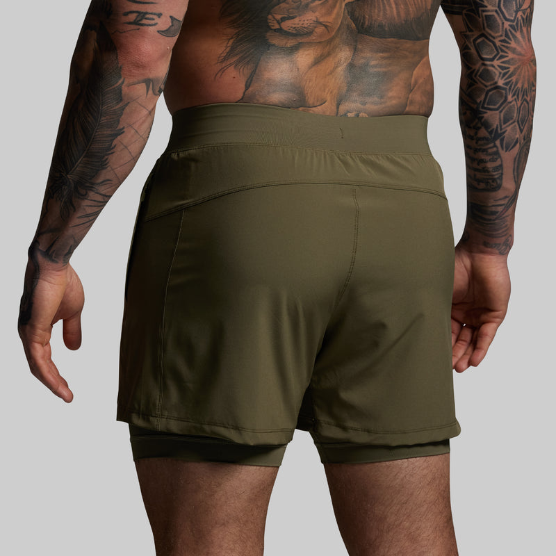 Versatile Short w/ Compression 5" (OD Green)