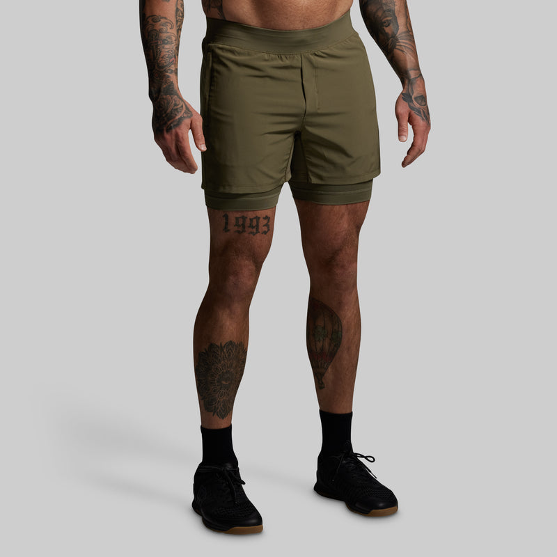 Versatile Short w/ Compression 5" (OD Green)