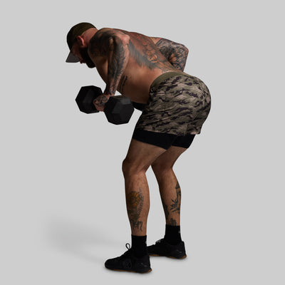 Versatile Short w/ Compression 5" (Mountain Camo)