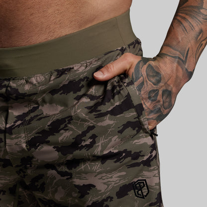 Versatile Short w/ Compression 5" (Mountain Camo)