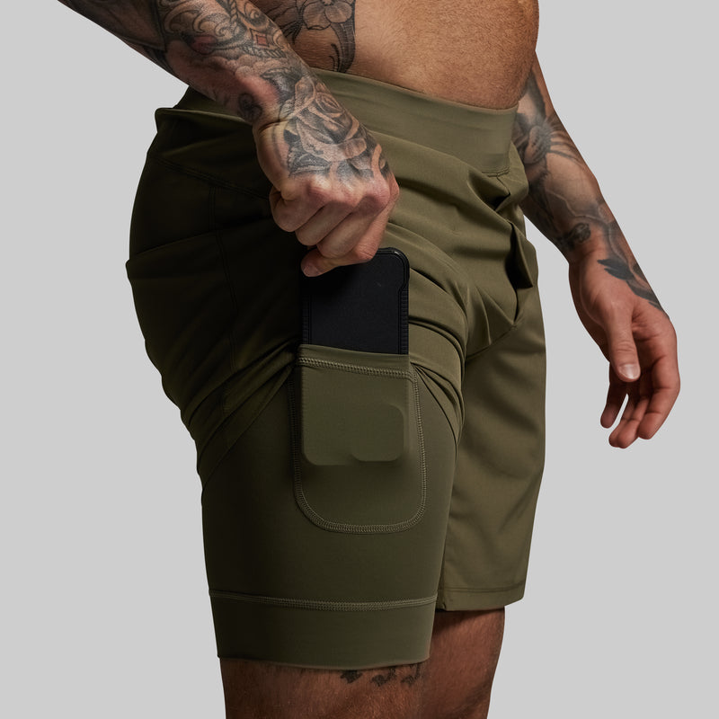 Versatile Short w/ Compression 9" (OD Green)