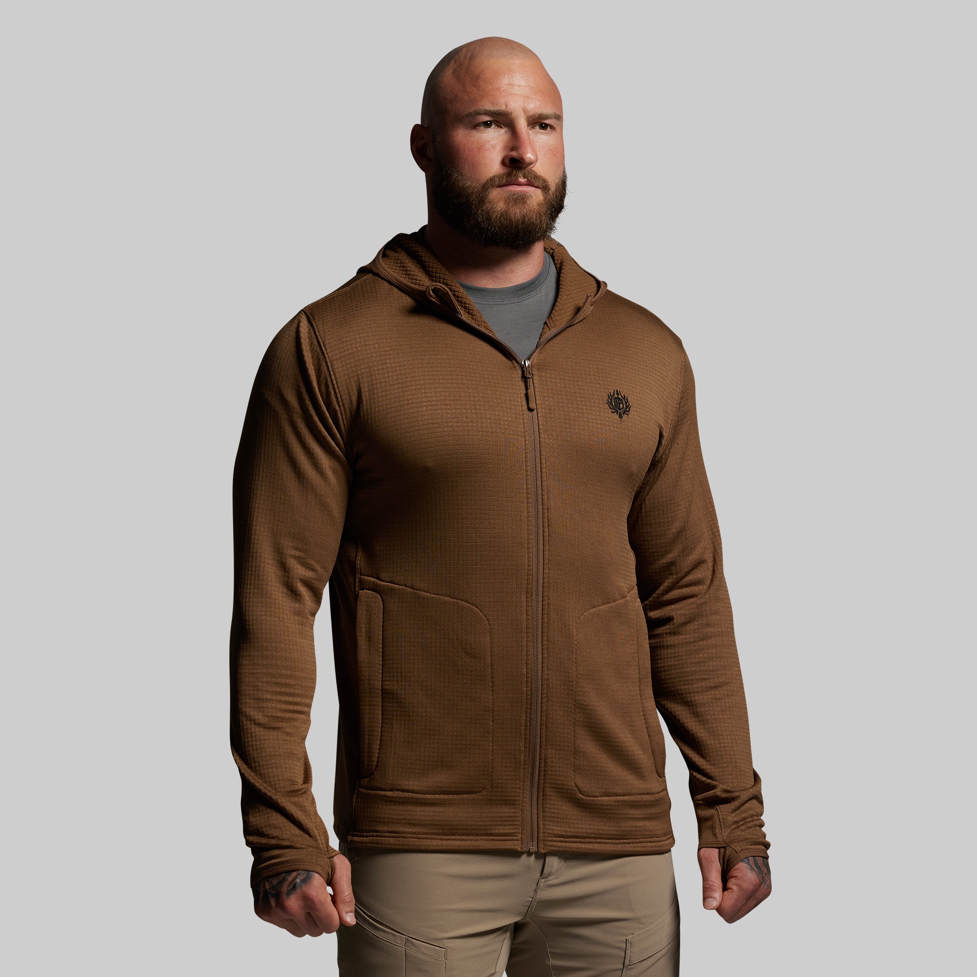 Primitive Needlework Jacket M ボルドー Quiver Full Zip Hoodie 2.0 (Coyote Brown) – Born Primitive
