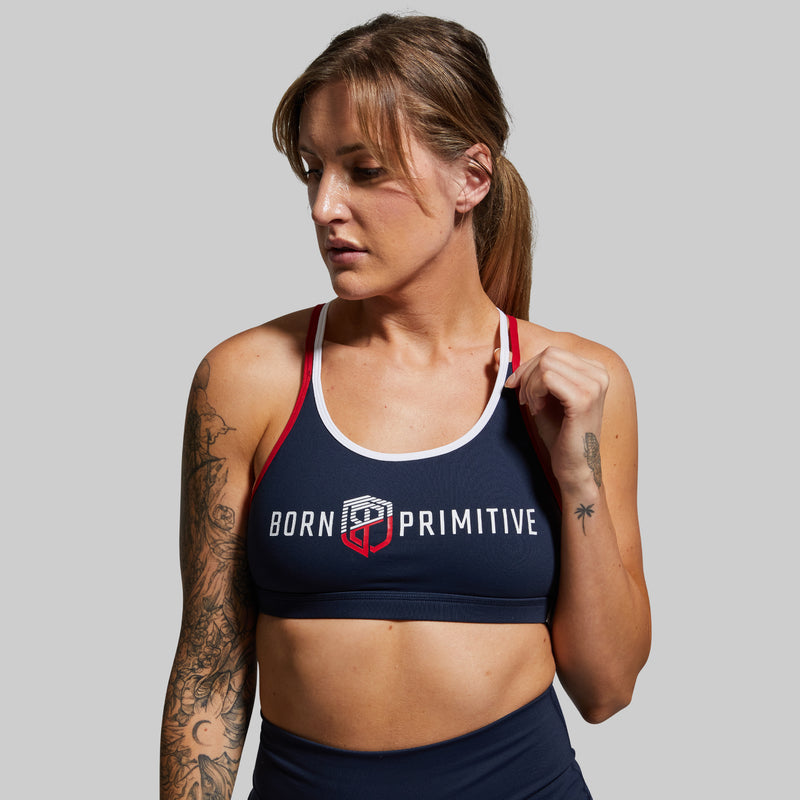 Warrior Sports Bra (Brand Strength-Navy)