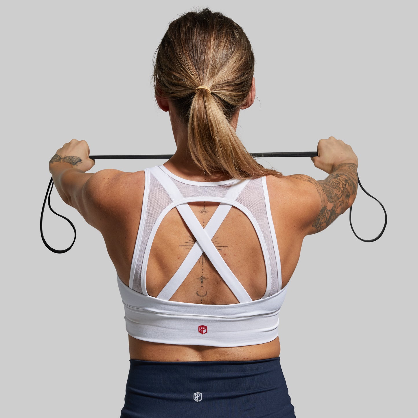 X-Factor Sports Bra (Brand Strength-White)