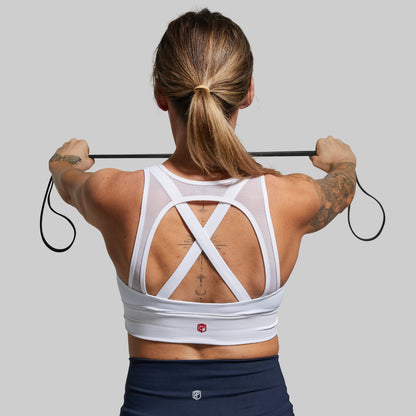 X-Factor Sports Bra (Brand Strength-White)