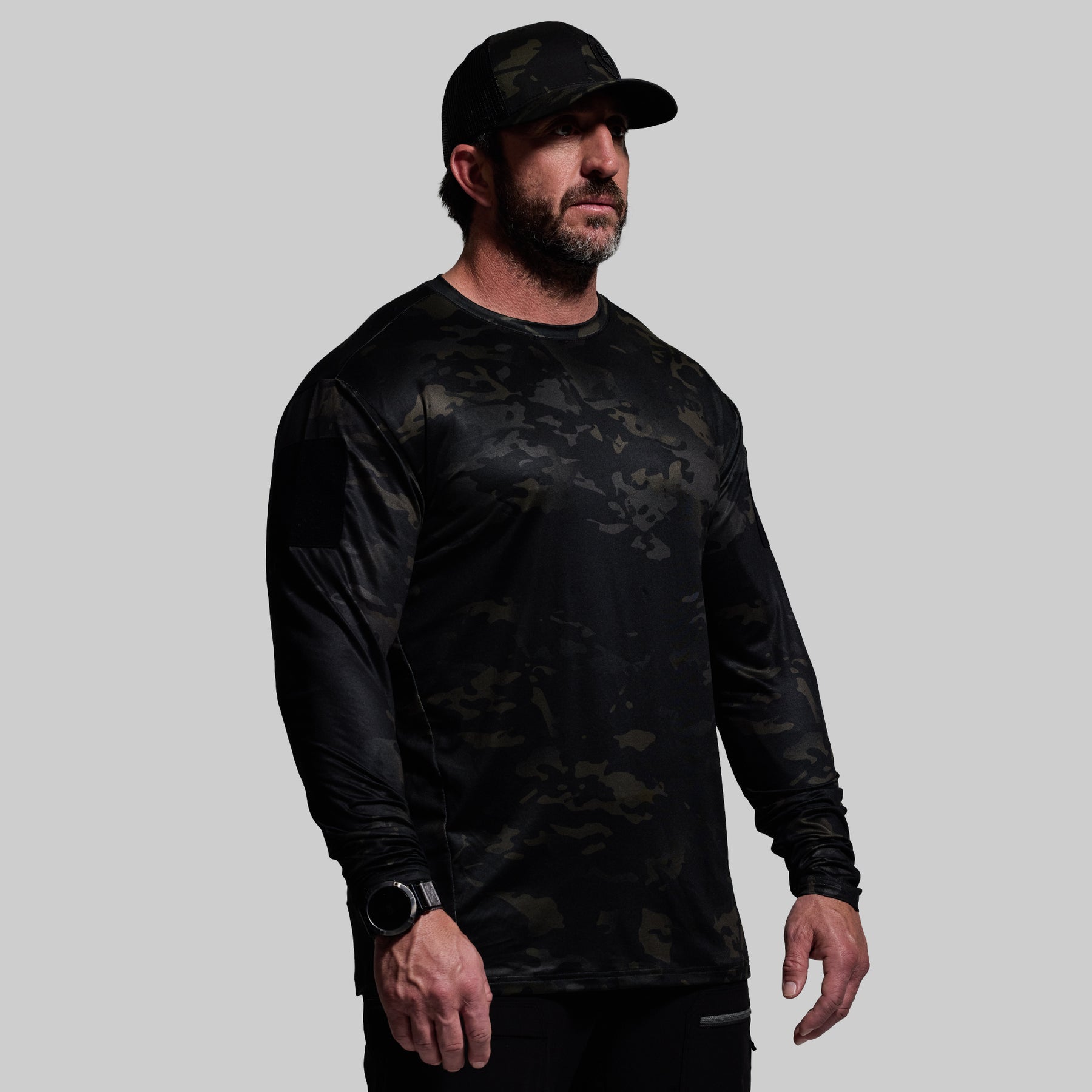 D Ranged Shirts Long Sleeve Range Shirt (Black Multicam) – Born Primitive
