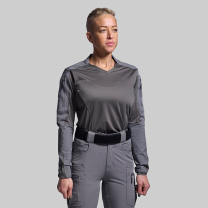 Women's Long Sleeve Op Top Pro (Wolf Grey)