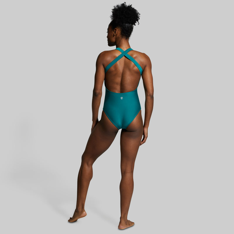 Freestyle One Piece Swimsuit (Emerald)