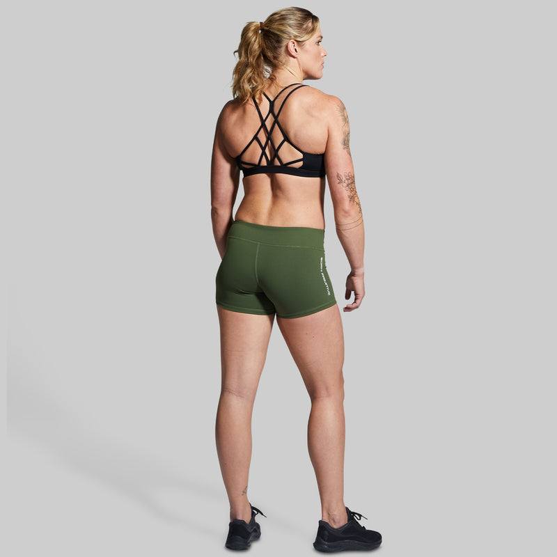 Renewed Vigor Booty Short 2.0 (Brand Strength-Tactical Green)