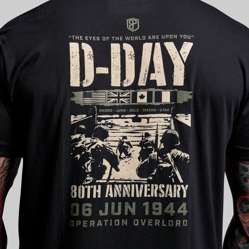 Limited Edition 80th Anniversary D-Day Tee (Black)