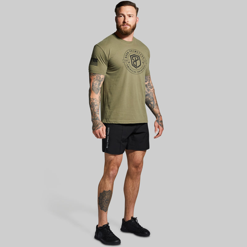 American Original T-Shirt (Military Green) – Born Primitive