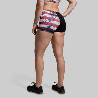 Double Take Booty Short (Patriot)