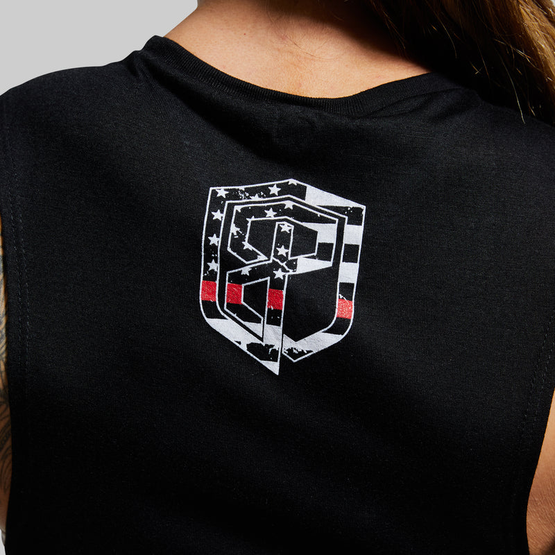 Honor the Fallen 2.0 Flowy Muscle Tank (Thin Red Line)