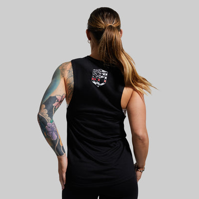 Honor the Fallen 2.0 Flowy Muscle Tank (Thin Red Line)