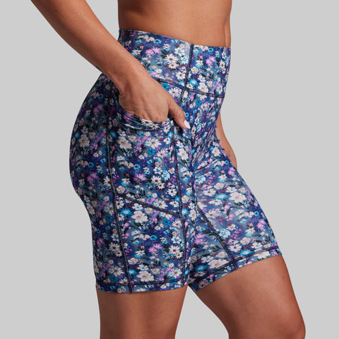 Tempo Biker Short (Floral Dusk)
