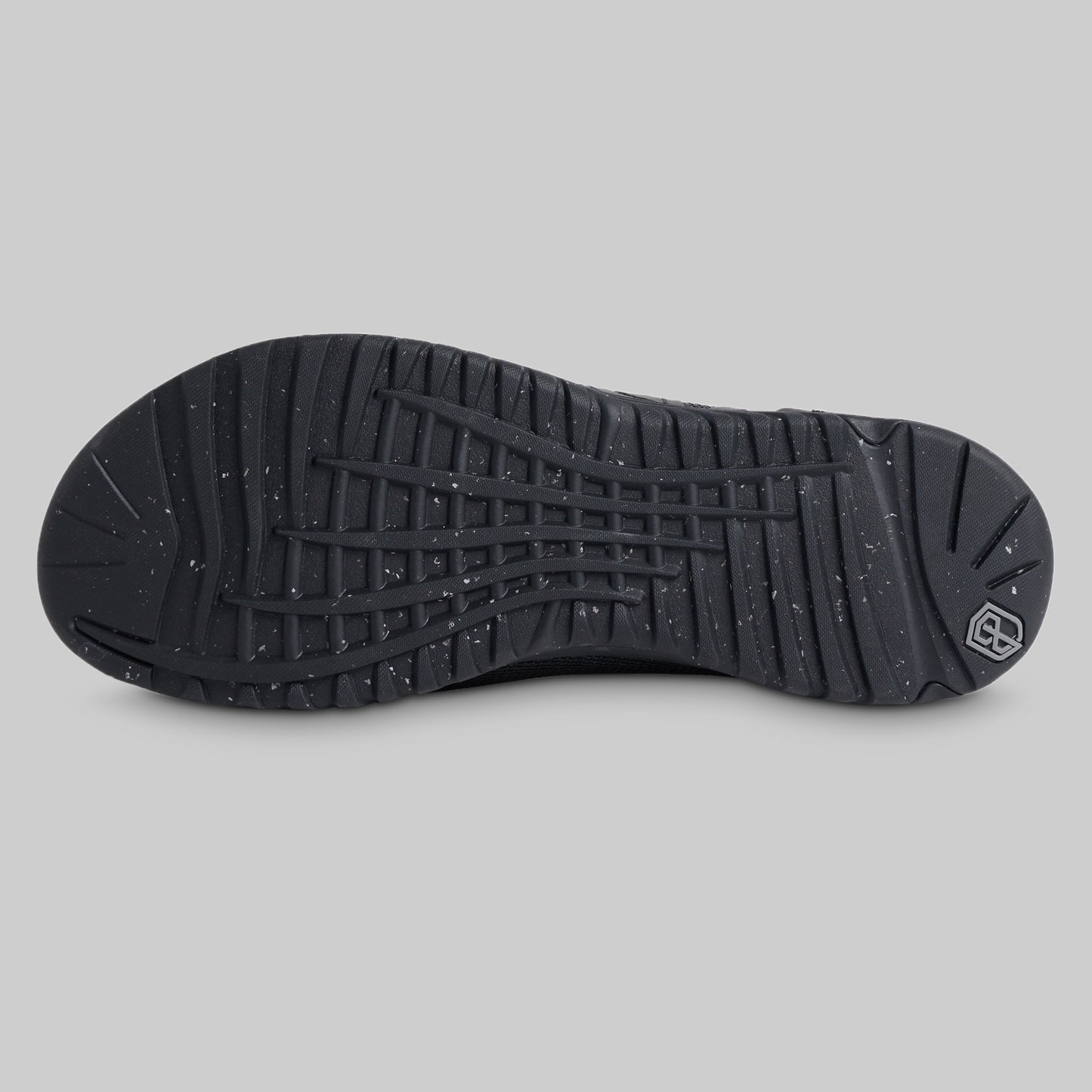 Black rubber outsole of the women's 9/11 Savage 1 training shoe