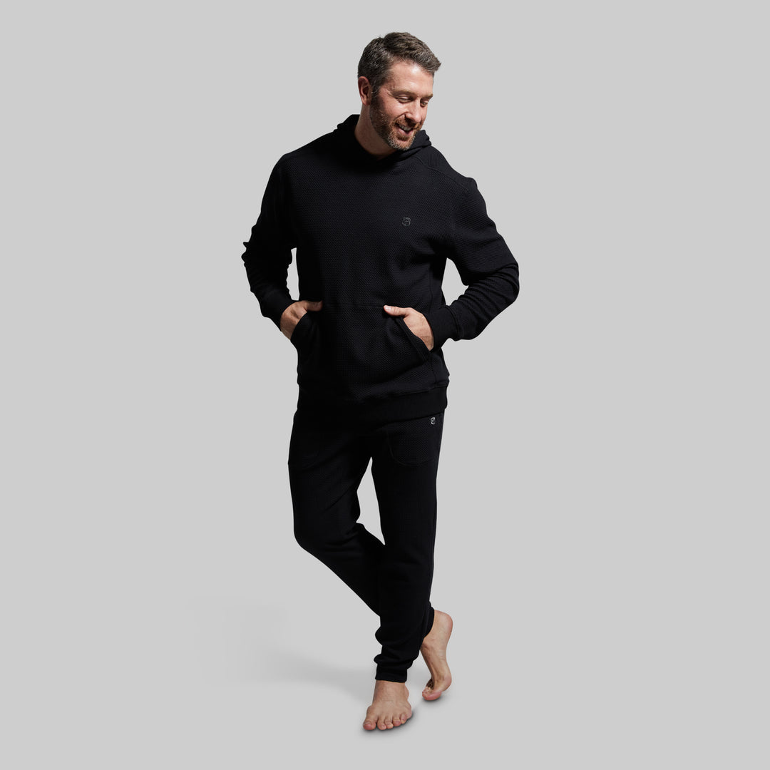 Men's Soft Black Hoodie | Comfy Black Sweatshirt – Born