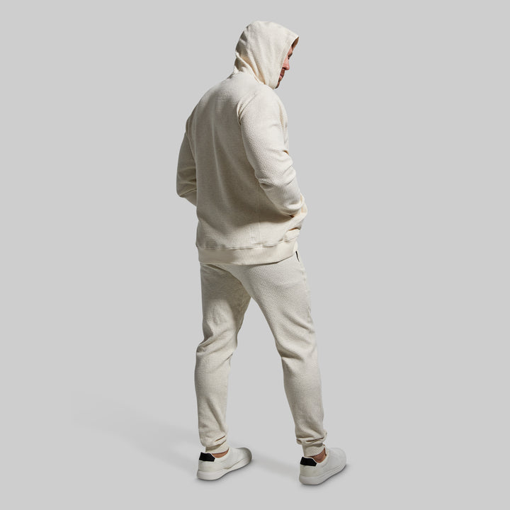 Men's Comfy Hoodie | Oatmeal-Colored Sweatshirt – Born Primitive