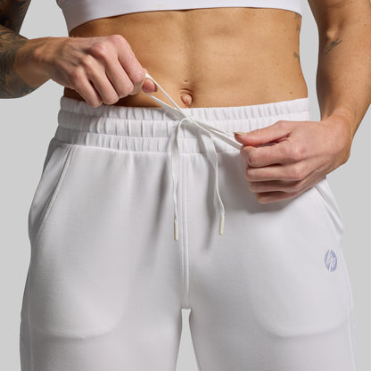 Women's Lounge Lux Jogger (White)