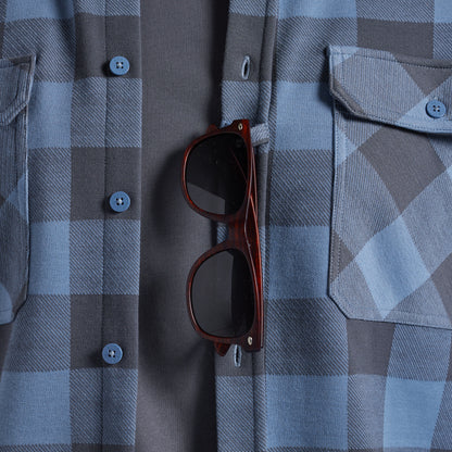 Hooded Woodsman Stretchy Flannel (Overcast)