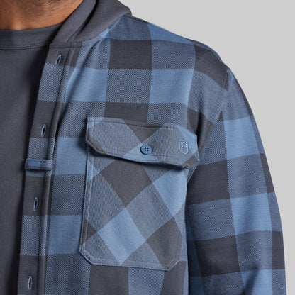 Hooded Woodsman Stretchy Flannel (Overcast)