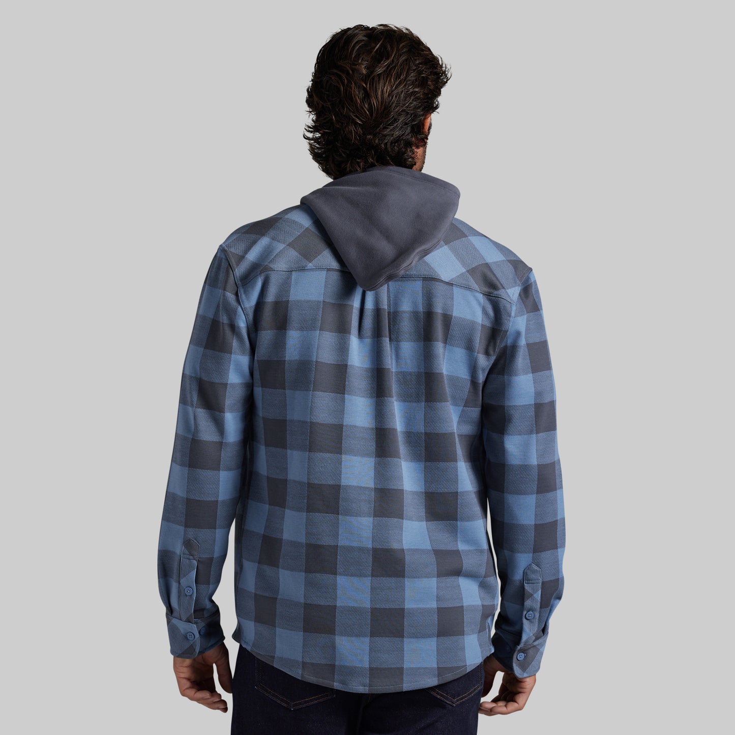 Hooded Woodsman Stretchy Flannel (Overcast)