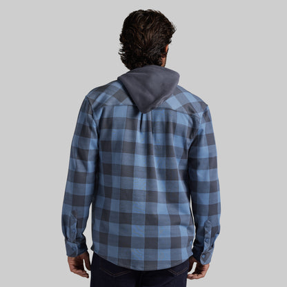 Hooded Woodsman Stretchy Flannel (Overcast)