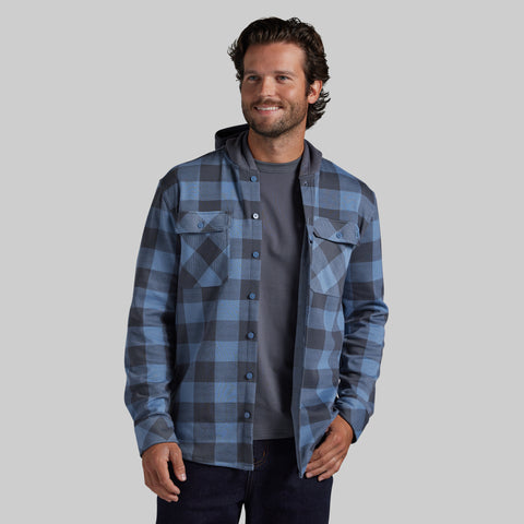 Hooded Woodsman Stretchy Flannel (Overcast)
