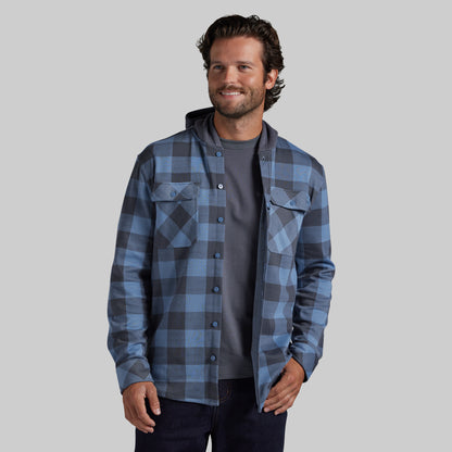 Hooded Woodsman Stretchy Flannel (Overcast)