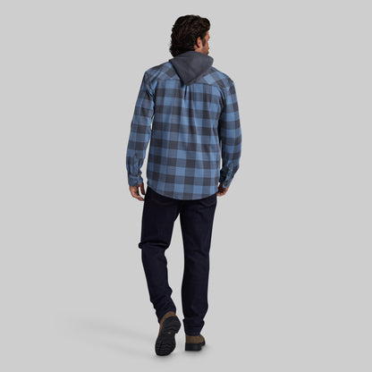Hooded Woodsman Stretchy Flannel (Overcast)