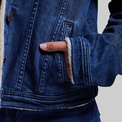 Women's FLEX Stretchy Pioneer Jacket 2.0 (Vintage Dark Wash)