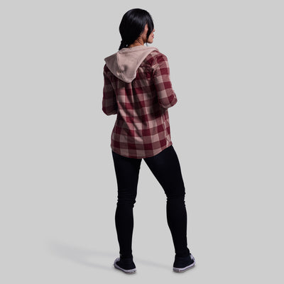 Hooded Woodsman Stretchy Flannel (Dusk)