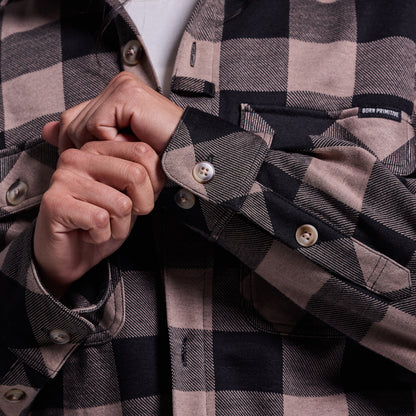 Women's Sherpa Cropped Flannel (Axe)