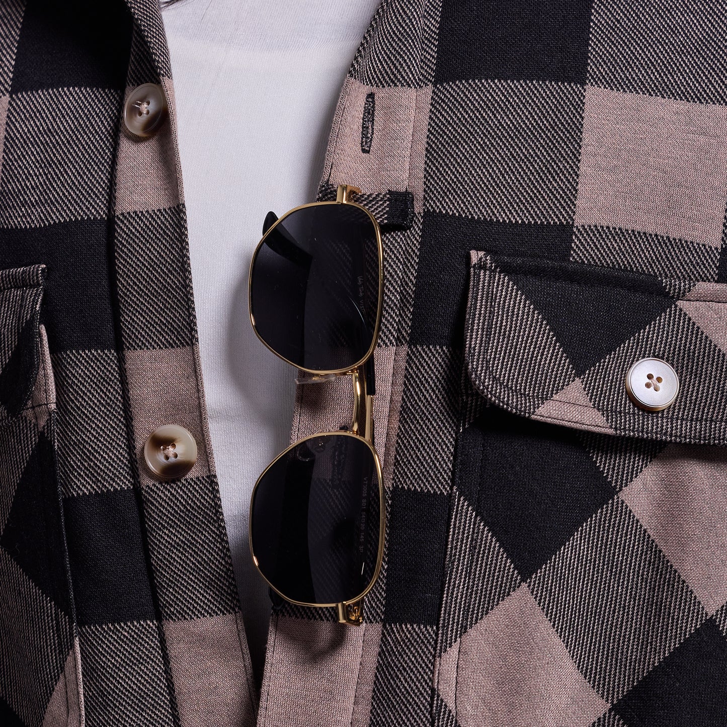 Women's Sherpa Cropped Flannel (Axe)