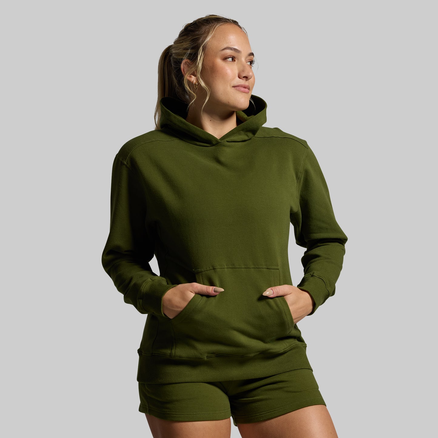 Women's Unmatched Hoodie (Military Green)