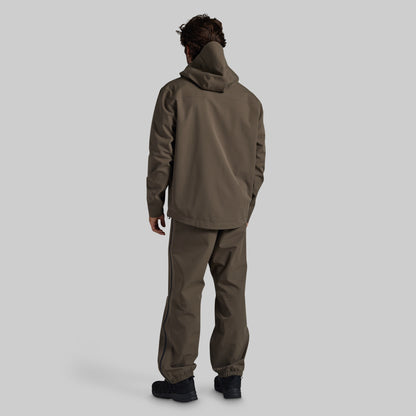 Back view of Ranger Green Mission FLEX Rain Jacket and Pant 2.0