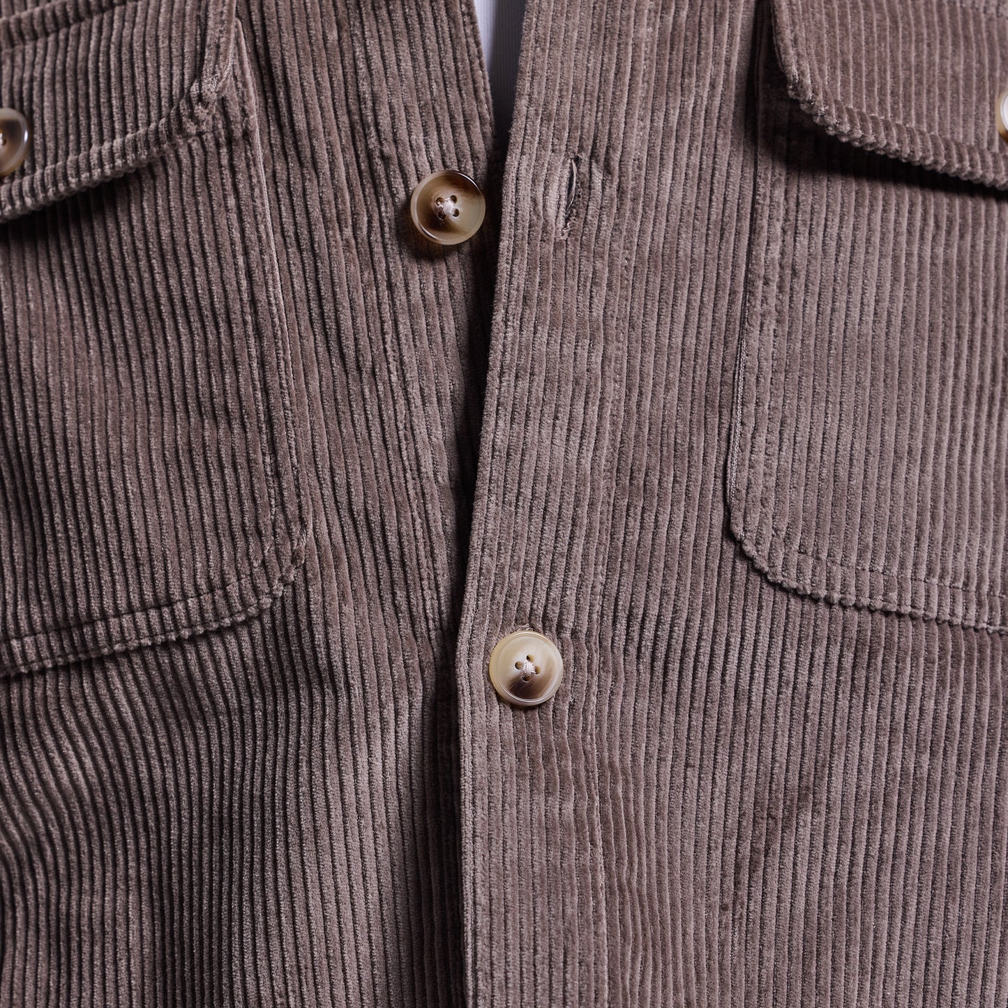 Women’s Cropped Corduroy Shirt (Elephant)