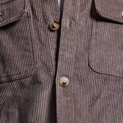 Women’s Cropped Corduroy Shirt (Elephant)