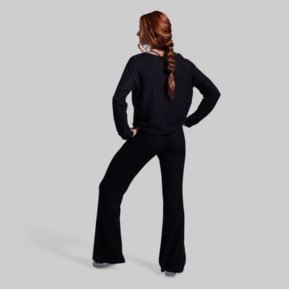 R and R Waffle Long Sleeve (Black)