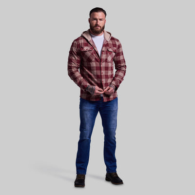 Hooded Woodsman Stretchy Flannel (Dusk)