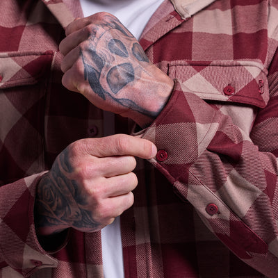 Hooded Woodsman Stretchy Flannel (Dusk)