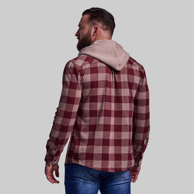 Hooded Woodsman Stretchy Flannel (Dusk)