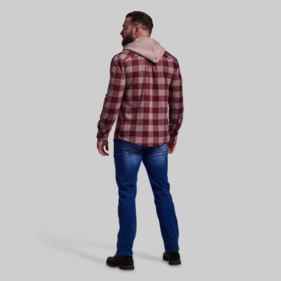 Hooded Woodsman Stretchy Flannel (Dusk)