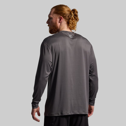 Athleisure Long Sleeve Crew (Gunmetal)