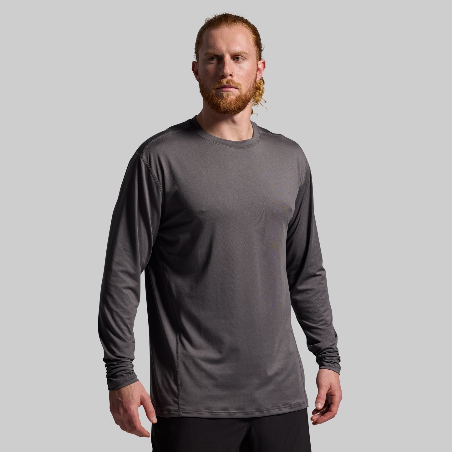 Athleisure Long Sleeve Crew (Gunmetal)