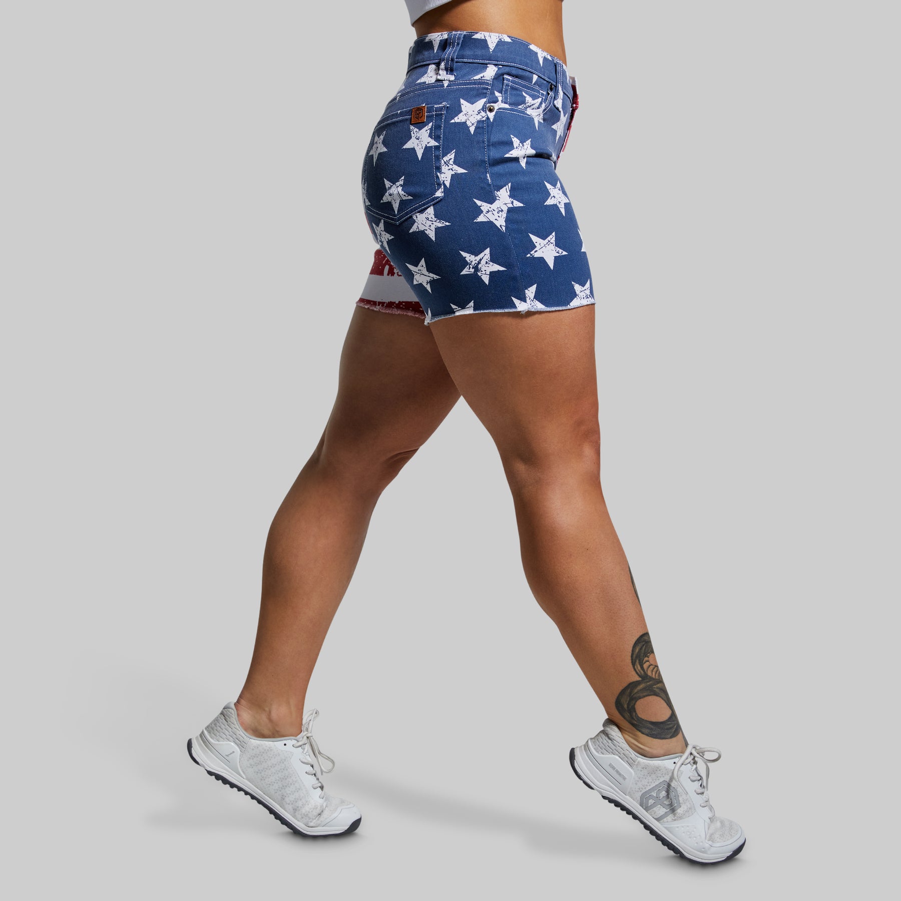 American Flag Jean Shorts | USA Jean Shorts | Born Primitive