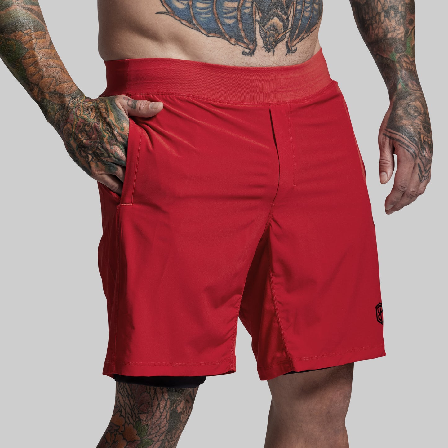 Versatile Short w/ Compression 9" (Adrenaline)