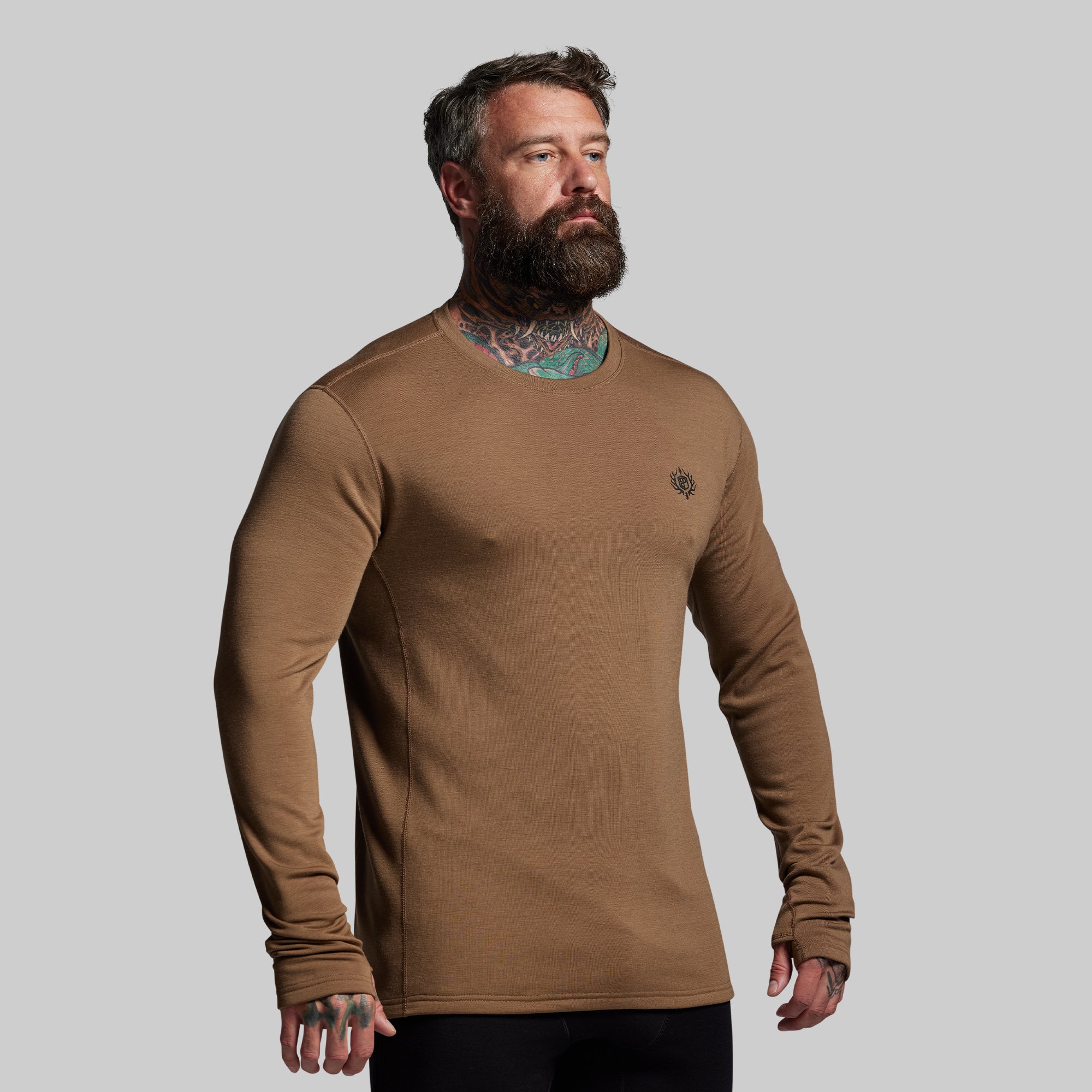 トップス bajra - cut off thermal top Ridgeline Merino Thermal Top 240 (Coyote Brown) – Born Primitive